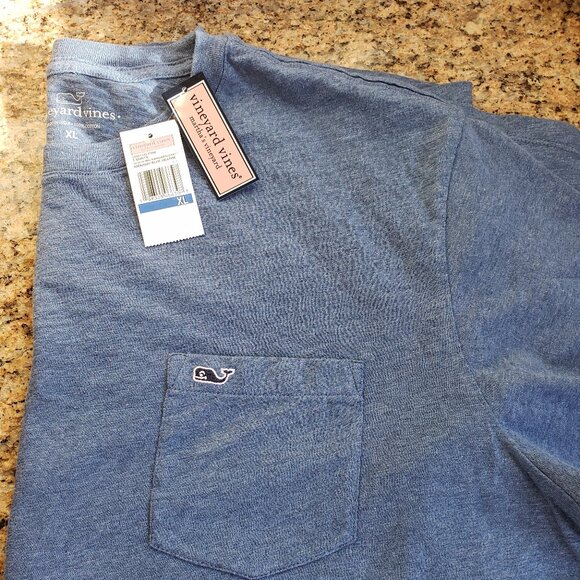 Vineyard Vines Classic Blue Tee with Whale Logo - Men's - XL - NWT - Picture 6 of 6